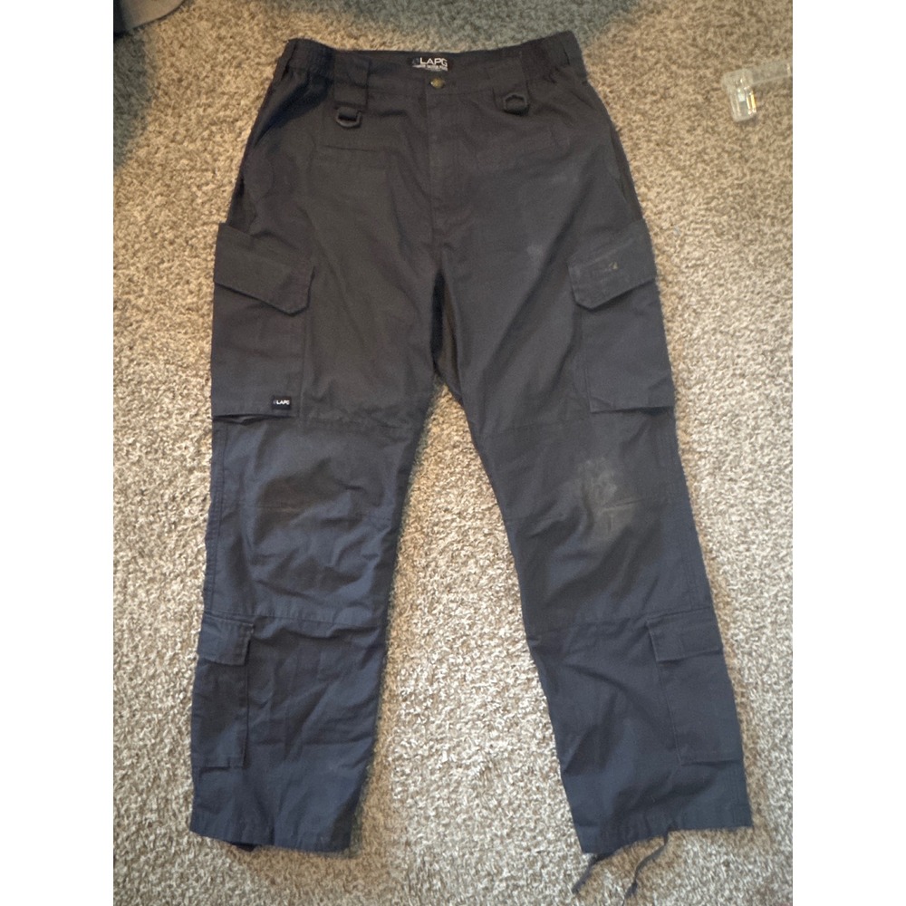 LAPG Operator Tactical Pants Mens 34x30 Black Ripstop Cargo TOP1003EWB